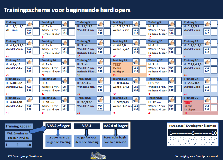 Uittreksel Koor Ringlet Opbouwschema | Sportzorg