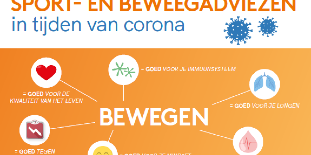 Sport- en beweegadviezen in tijden van het coronavirus