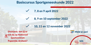 Ben jij arts of ken jij een arts werkzaam in de begeleiding van sporters of beweeggroepen? Dan is de Basiscursus Sportgeneeskunde een must!
