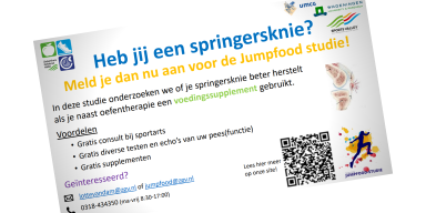 Springersknie? Doe mee met de Jumpfood studie!