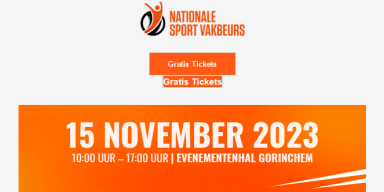 15 november: Nationale Sport Vakbeurs