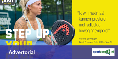 Slimme ondersteuning van gewrichten bij padel